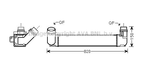 AVA QUALITY COOLING Välijäähdytin RTA4412